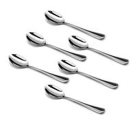 Wesdxc56 Demitasse - Cucharas de espresso, mini cuchara de café, cucharas pequeñas de acero inoxidable de 4.7 pulgadas para postre, juego de 6