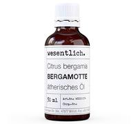 wesentlich. Aceite de bergamota - Aceite esencial - 100% natural (botella de vidrio) - entre otros, para quemador de fragancia y difusor (50 ml)