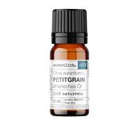 wesentlich. Aceite de petitgrain, frescura cítrica verde de las hojas de naranja, 100% natural, aceite esencial | botella de cristal (10 ml)