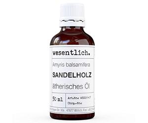 wesentlich. - Aceite de sándalo (Amyris Balsamifera). Aceite esencial. 100 % natural (botella de cristal). Entre otros usos, para lámpara aromática y difusor (50 ml)