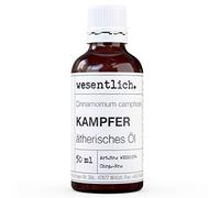 wesentlich. - Aceite esencial de alcanfor, 100 % natural (botella de cristal), para quemador de aceites esenciales y difusor (50 ml)