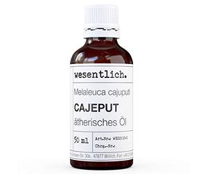 wesentlich. Aceite esencial de cajeput, 100 % natural (botella de vidrio), para quemador y difusor (50 ml)