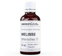 wesentlich. Aceite esencial de melisa - 100 % natural (botella de vidrio) - entre otros para quemador y difusor (50 ml)