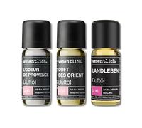 wesentlich. Juego de aceites aromáticos, composiciones aromáticas armónicas para quemadores, difusores y velas - Provenza, Orient, Landleben