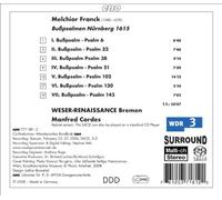 Weser-Renaissance Bremen - Melchior Franck: Bußpsalmen 1615 [Hybrid SACD]