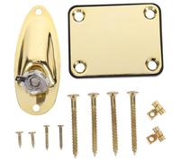 WESIEVYA 1 Juego De Soportes Para Rodillos De Cuerdas, Entrada De Guitarra, Placa De Zócalo Para Guitarra Eléctrica, Placas De Metal Para Conector De Pastilla, Placas De Repuesto Para