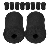 WESIEVYA 10 Almohadillas de Espuma para Ejercicios Repuesto para Rodillo de Entrenamiento Abdominal Funda para Máquina de Gimnasio Accesorio para Tabla de Abdominales Protección y