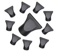 WESIEVYA 10 Boquillas Negras para Secador de Pelo en Material Pp y Pc, Accesorio Concentrador para Secado Profesional Que Aporta Brillo y Cuida el Cabello