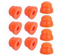 WESIEVYA 10 Cubiertas de Seguridad de Plástico Naranja para Tuercas y Tornillos en Equipos de Toboganes, Protección Resistente para Parques Infantiles al Aire Libre
