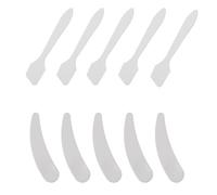 WESIEVYA 10 Espátulas Cosméticas de Plástico Pp para Crema Facial, Aplicador Higiénico de 10 Piezas Diseño Práctico para Uso en Viajes
