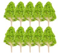 WESIEVYA 10 Piezas de Árboles en Miniatura para Decoración de Paisaje Material Sintético, Aspecto Natural y Fácil Almacenamiento, Ideales para Modelismo y Maquetas