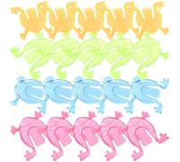 WESIEVYA 100 Juguetes de Ranas Saltarinas de Plástico, Pack de 100 Unidades Color Aleatorio, Juguetes Creativos y Educativos para Fiestas, Premios y Juegos Infantiles