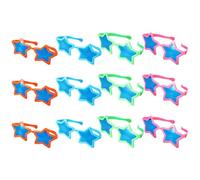 WESIEVYA 12piezas Unidades Gafas Pentagrama Decorativas para Fiesta Infantiles Ligeras Resistentes Accesorio Divertido para Eventos y Fotos Color Aleatorio