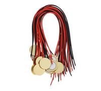 WESIEVYA 15piezas Elementos Piezoeléctricos De Disco Para Guitarra Transductor Acústico Sensor De Sonido y Disparador De Hecho De Cables