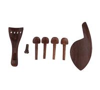 WESIEVYA 1juego Accesorios Para Violín De Madera De Ébano Incluye Puente Cuerpo y Soporte Para Barbilla Para Aficionados y Profesionales Música