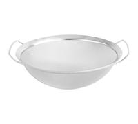 WESIEVYA 1pieza Colador de Malla de Acero Inoxidable con Doble Asa Escurridor Multifuncional para Arroz Verduras y Cocina Doméstica Filtro Resistente y Portátil