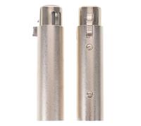 WESIEVYA 2 adaptadores XLR macho de 3 pines a hembra de 5 pines - Convertidor de audio DMX de alta fidelidad para atenuador de micrófono - Conector de conversión de iluminación de escenario para