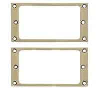 WESIEVYA 2 anillos para pastillas humbucker: Anillo de montaje para marco de pastillas de guitarra eléctrica de doble bobina - Marco protector para reparación y reemplazo de guitarras