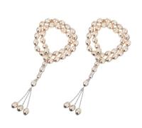 WESIEVYA 2 cuentas de oración : 33 cuentas de tasbih para adoración islámica, joyería religiosa - Pulseras de rosario con cuentas para hombres y mujeres, y adoración.