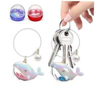 WESIEVYA 2 Piezas de con Colgante de Animal Marino Resistente para Organización Diaria y Regalos Prácticos Diseño Azul y Rosa para Fiestas Temáticas Oceánicas Color