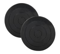 WESIEVYA 2 Platos Giratorios de Plástico Negro para Cerámica Cojinete de 360 Grados, Base Giratoria Duradera y Resistente para Modelado y Escultura de Arcilla