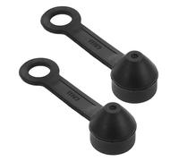 WESIEVYA 2 Tapas Antipolvo para Regulador de Buceo de Caucho Negro, Cubierta de Repuesto para Etapa del Regulador, Accesorios para Equipos de Buceo, Protección Segura para Deportes