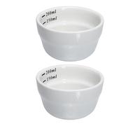 WESIEVYA 2 Tazas de Café de Cerámica Blanco 200ml Moldeado Pieza Resistentes al Frío para Desayuno en Casa Pack de 2 Unidades