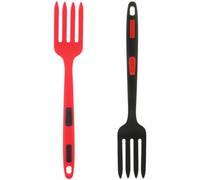 WESIEVYA 2 Tenedores de Ensalada de Silicona Ligeros y Portátiles para Restaurantes de Hot Pot y Hoteles, Utensilios de Cocina Multifunción Prácticos y Reutilizables