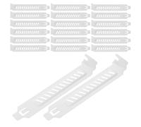 WESIEVYA 20 Tapas para Ranuras PCI con Tornillos para Accesorios de Carcasa de PC de Ordenador, Tapas de Ranuras PCI de Metal Duro de 4,7", Soporte de Filtro, Placa ciega de expansión, ventilada