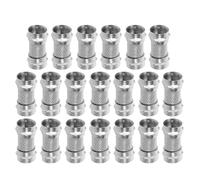 WESIEVYA 20piezas Acopladores Macho Doble Coaxial Tipo Conectores para Extensión Fácil y Conexión Fiable de Cable Coaxial Tv y Vídeo Instalación sin Herramientas Diseño Compacto
