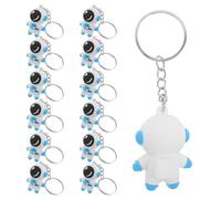 WESIEVYA 24 Piezas Llaveros Astronauta 4.5 Cm Azul Llavero Colgante Espacial Lindo Charm para Bolso Recuerdos de Fiesta Temática Espacial para Cumpleaños y Regalos Escolares