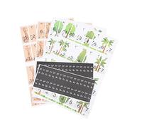 WESIEVYA 2hojas Pegatinas Para Teclados De Piano Decals Para Claves Fácil De Pegar y Quitar Para Principiantes y Aprendizaje Musical