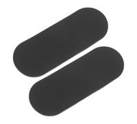 WESIEVYA 2piezas Almohadillas De Silicona Para Tambor De Parches De Parche Antideslizante Para Pedales De Accesorios Para De Jazz y Rock Color Negro