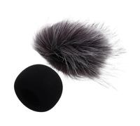 WESIEVYA 2piezas Parabrisas Peludo Para Micrófono Funda Protectora Compatible Con Zoom Esponja y Material Suave Para De Grabación y Entrevistas
