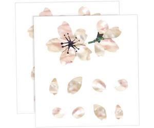 WESIEVYA 2piezas Pegatinas Decorativas Guitarra Sakura Estilo Autoadhesivas Para Mástil Ukelele Bajo Decoracion Musical