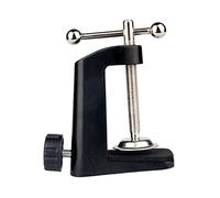 WESIEVYA 2piezas Soporte De Mesa C-type De Abrazadera De Metal Para Lámpara y Micrófono Fijación Robusta y Duradera Para Uso Casa y Tienda Negro