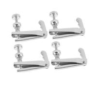 WESIEVYA 4 Afinadores De Aleación Para Violín 4/4-3/4, Ajustadores Finos De Cuerdas, Color Blanco Clásico, Accesorios Metálicos Para Violinistas y Suministros Para Afinación Profesional