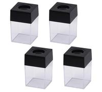 WESIEVYA 4 piezas Caja Magnética Organizadora Unidades para Clips de Papel y Chinchetas Contenedor de Metal Resistente para Oficina y Escritorio Almacenamiento Práctico para Tornillos y