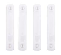WESIEVYA 4 Piezas Clip de Malla, Hebilla Adhesiva para Mosquitero de Ventana, Blanco, Plástico, Hierro y Imán, Fijación Magnética sin Perforar, para Balcón y Salón