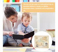 WESIEVYA 4 Piezas Mapa del Tesoro Pirata Infantil Educativo Interactivo para Ligero y Duradero Estimula Creatividad y Habilidad Manual Juguete de Búsqueda y Aprendizaje Familiar
