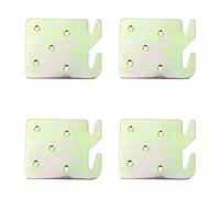 WESIEVYA 4piezas Soporte De Para Barandas De Cama Accesorios De Madera Placas De Rieles Para De Cama Instalación y Uso Resistente