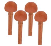 WESIEVYA 4piezas Torno De Violín De Afinación Madera Natural Fácil De Usar Para Principiantes