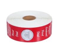 WESIEVYA 500 Piezas Etiquetas Adhesivas Rojas de Pvc para Embalaje de Comida Rápida y Envases Alimentarios, Fáciles de Aplicar y Desechables, Ideales para Puntos de Bebidas y