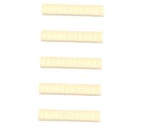 WESIEVYA 5piezas Accesorios De Guitarra Para Mandolina De Cuerdas Cejuela De Plástico Repuesto Para Puente De Guitarra