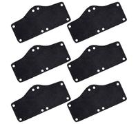 WESIEVYA 6 Piezas de Forros de Casco Negros de Poliéster para Hombres, Almohadillas Ligeras y Transpirables Frente del Casco, Cómodas y Lavables para Trabajo al Aire Libre