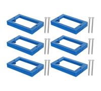 WESIEVYA 6 Piezas Extensor Plástico Resistente de Caja con Tornillos para Enchufe Eléctrico Aumenta la Profundidad Caja y Evita Movimientos, Adecuado para Casas Antiguas y Paredes Gruesas