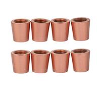 WESIEVYA 8 Piezas Patas de Latón Cono para Bandejas y Cajas Decorativas Soporte Estable para Tablas de Cortar y Muebles Accesorios de Latón para Artesanía