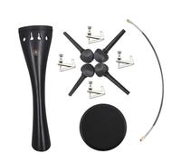 WESIEVYA Accesorios De Ébano Para Violonchelo Incluye Cuerda De Tabla De Tracción Perillas y Microafinadores Con Tapete Antideslizante Metálico Duradero y Fácil De Instalar Para Entusiastas