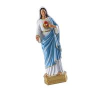 WESIEVYA Adorno De Resina Virgen María para Escritorio Color Azul Religioso para Decoración De Interiores y Regalos Católicos
