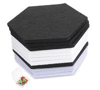 WESIEVYA Aislamiento Acústico de Sonido 12 Piezas Diseño Hexagonal Alta Densidad Resistente Antideslizante No Tejido Reducción de Ruido